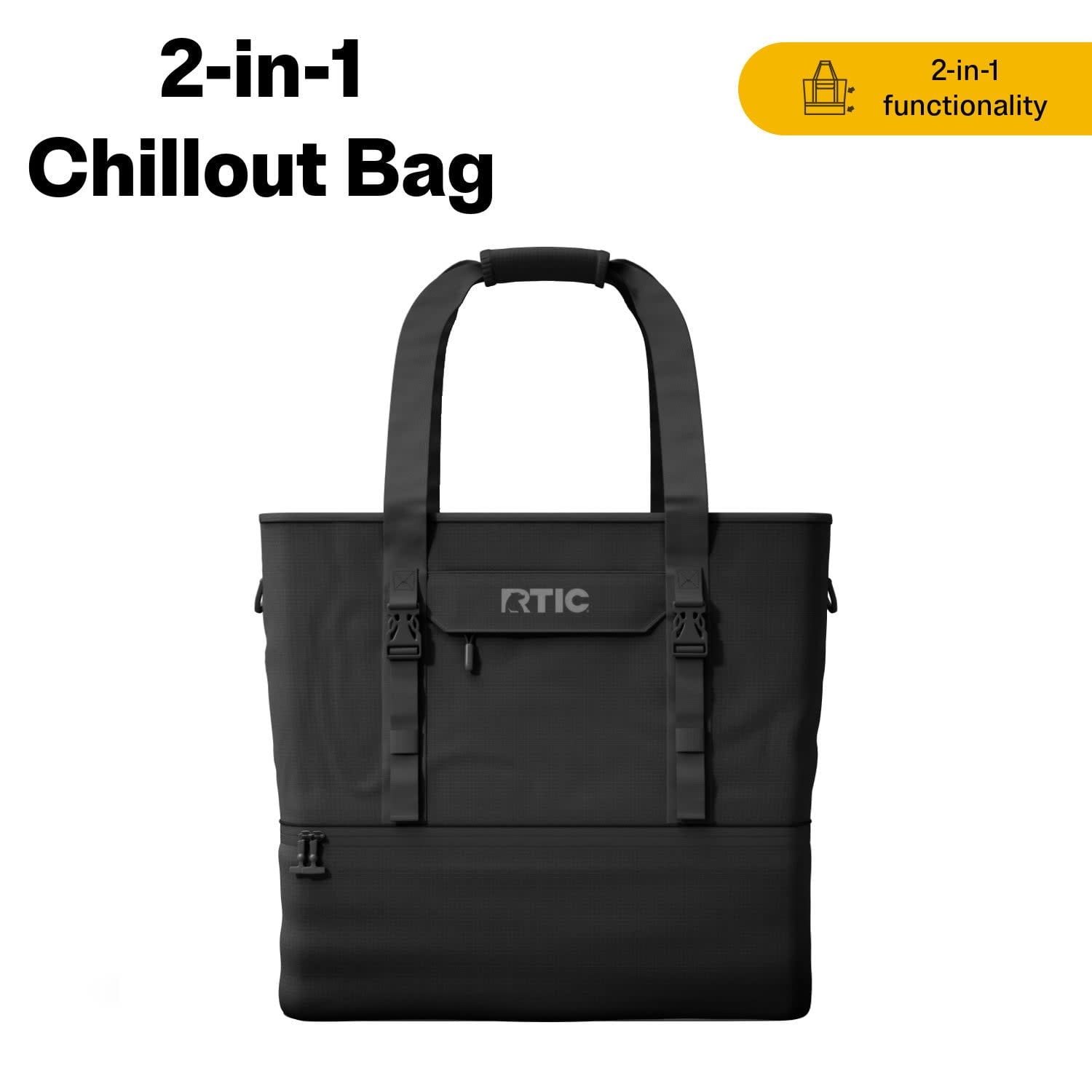 RTIC 2-in-1 Chillout Bag, Hybrid Cooler Bag with Cooler