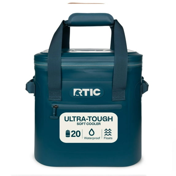 RTIC 15 Qt, Ultra-Tough Soft Cooler, Holds 20 Cans, Leakproof, Waterproof, Marine
