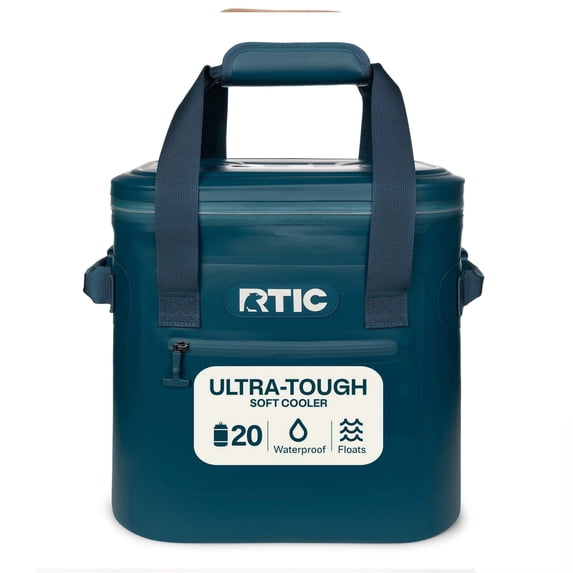 RTIC 20-Can, 15 Qt, Ultra-Tough Soft Cooler, Leakproof, Waterproof, Marine