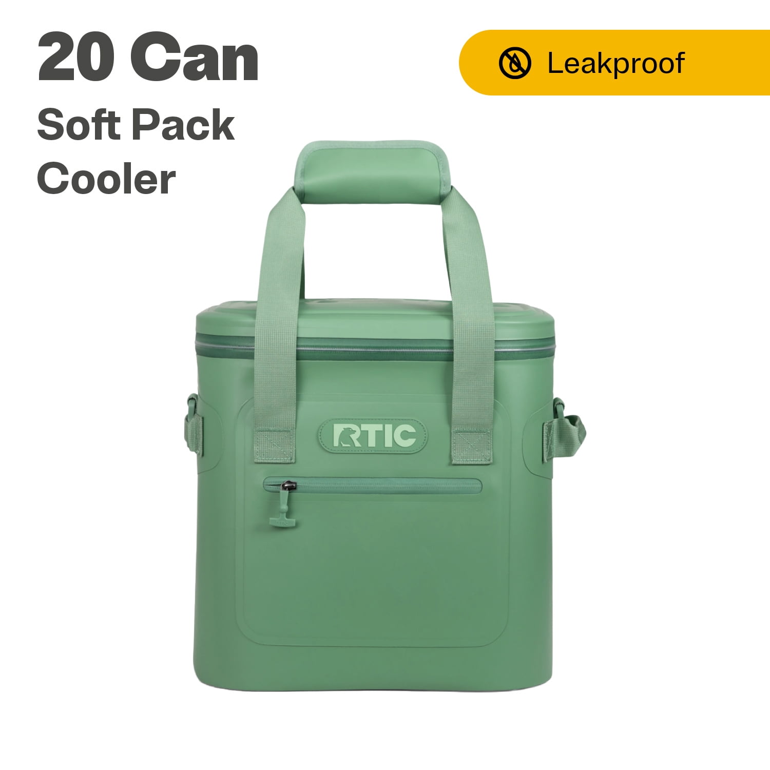 RTIC 20 Can Soft Pack Cooler, HeavyDuty, Waterproof, Leakproof