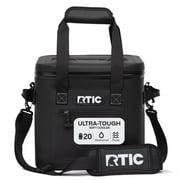RTIC Ultra-Tough 15 Qt 20-Can Soft-Sided Cooler, Black