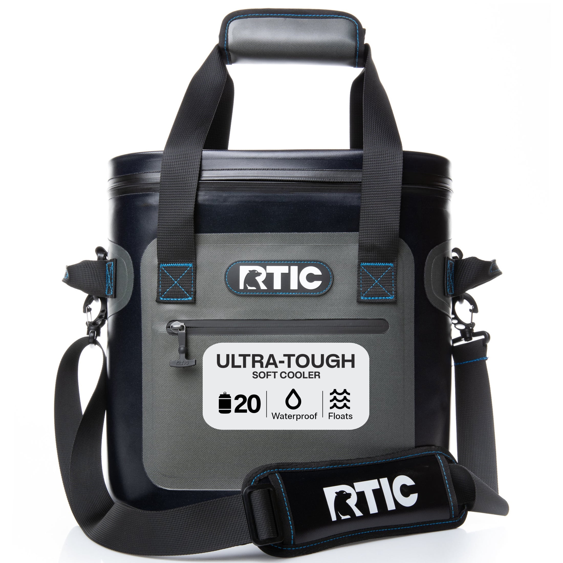 RTIC 15 Qt Soft Cooler, Holds 20 Cans, Leakproof Waterproof RTIC 15 Qt Soft Cooler, Holds 20 Cans, Leakproof Waterproof