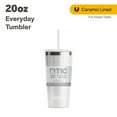 thumbnail image 1 of RTIC 20 oz Ceramic Lined Everyday Tumbler, Spill-Resistant Straw Lid, White Glitter, 1 of 9