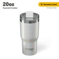 thumbnail image 1 of RTIC 20 oz Ceramic Lined Insulated Essential Tumbler, Leak-Resistant Lid, Cool Grey Glitter, 1 of 7