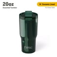 thumbnail image 1 of RTIC 20 oz Ceramic Lined Insulated Essential Tumbler, Leak-Resistant Lid, Emerald Green Metallic, 1 of 6