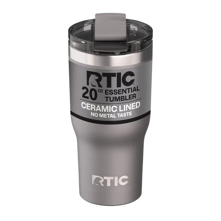 RTIC 20 oz Ceramic Lined Insulated Tumbler - Graphite - Walmart.com
