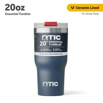 RTIC 20 oz Ceramic Lined Insulated Essential Tumbler, Leak-Resistant Lid, Patriot