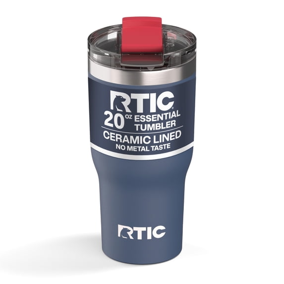 RTIC Essential 20 oz Leak-Resistant Lid Ceramic Lined Tumbler, Patriot