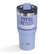 RTIC Essential 20 oz Leak-Resistant Lid Ceramic Lined Tumbler, Periwinkle