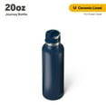 thumbnail image 1 of RTIC 20 oz Ceramic Lined Insulated Journey Water Bottle, Leak-Proof Lid, Navy, 1 of 7