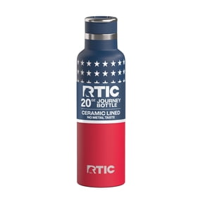 RTIC 20 oz Ceramic Lined Insulated Journey Water Bottle, Leak-Proof Lid, Stars