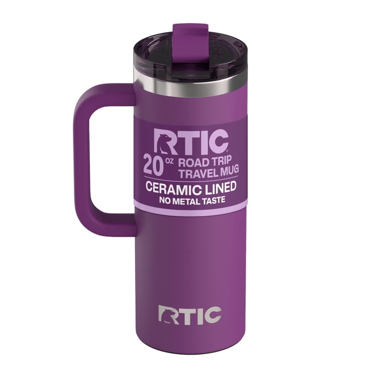 RTIC 20 oz Ceramic Lined Insulated Road Trip Travel Mug with Leak