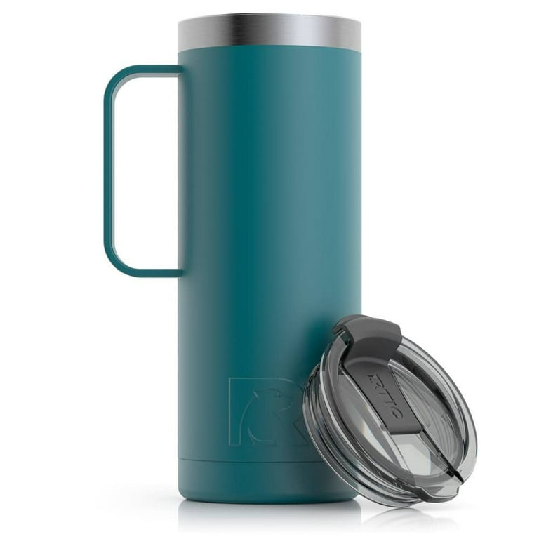 RTIC 20 oz Coffee Travel Mug with Lid and Handle, Stainless Steel