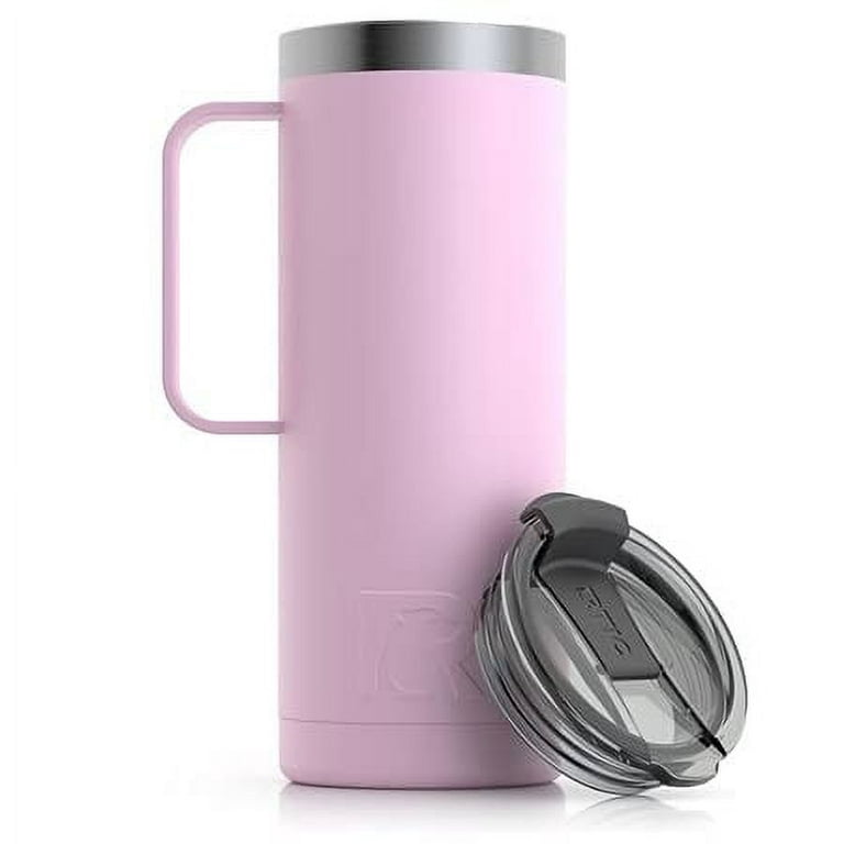 Hydrate Bottles Travel Tumbler with Handle 20oz - Vacuum Insulated Travel Mugs for Hot and Cold - Travel Coffee Mug with Handle - Stainless Steel