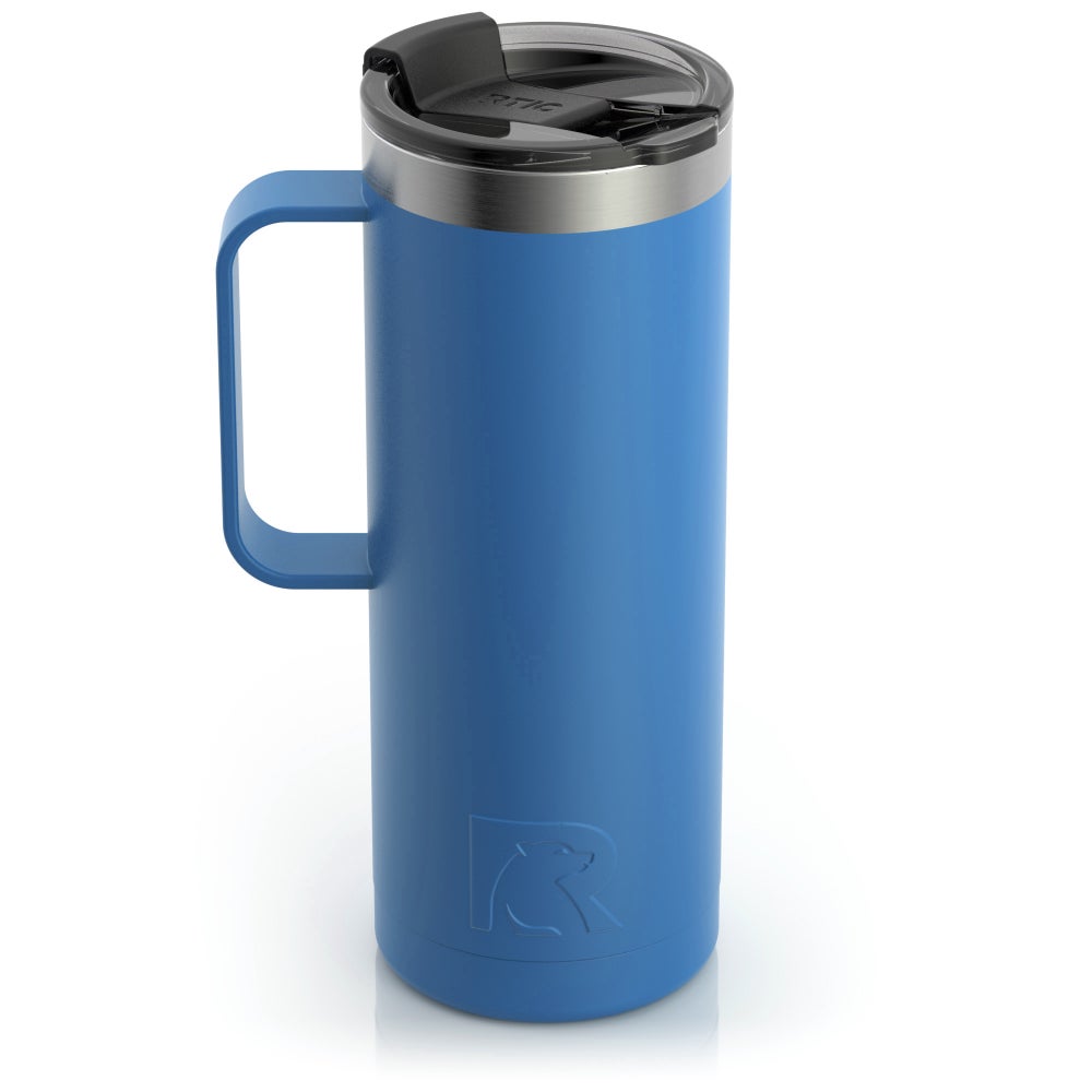 RTIC 20 oz Coffee Travel Mug with Lid and Handle, Stainless Steel