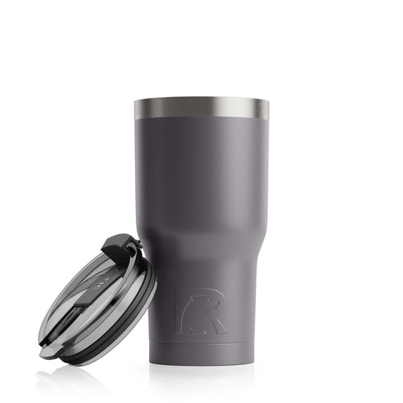 RTIC 20 oz Stainless Steel Insulated Tumbler, Splash-Proof Lid, Graphite