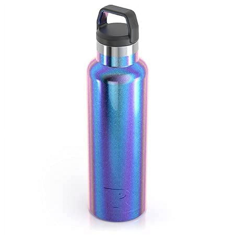 25 OZ Vacuum Insulated Stainless Steel Double Wall, Sweat Proof, Leak Proof Thermos  Hot Cold Water Bottle/Wide or Small Mouth, Vacuum Seal Cap, Reusable Travel  Mug. (Blue-S) 