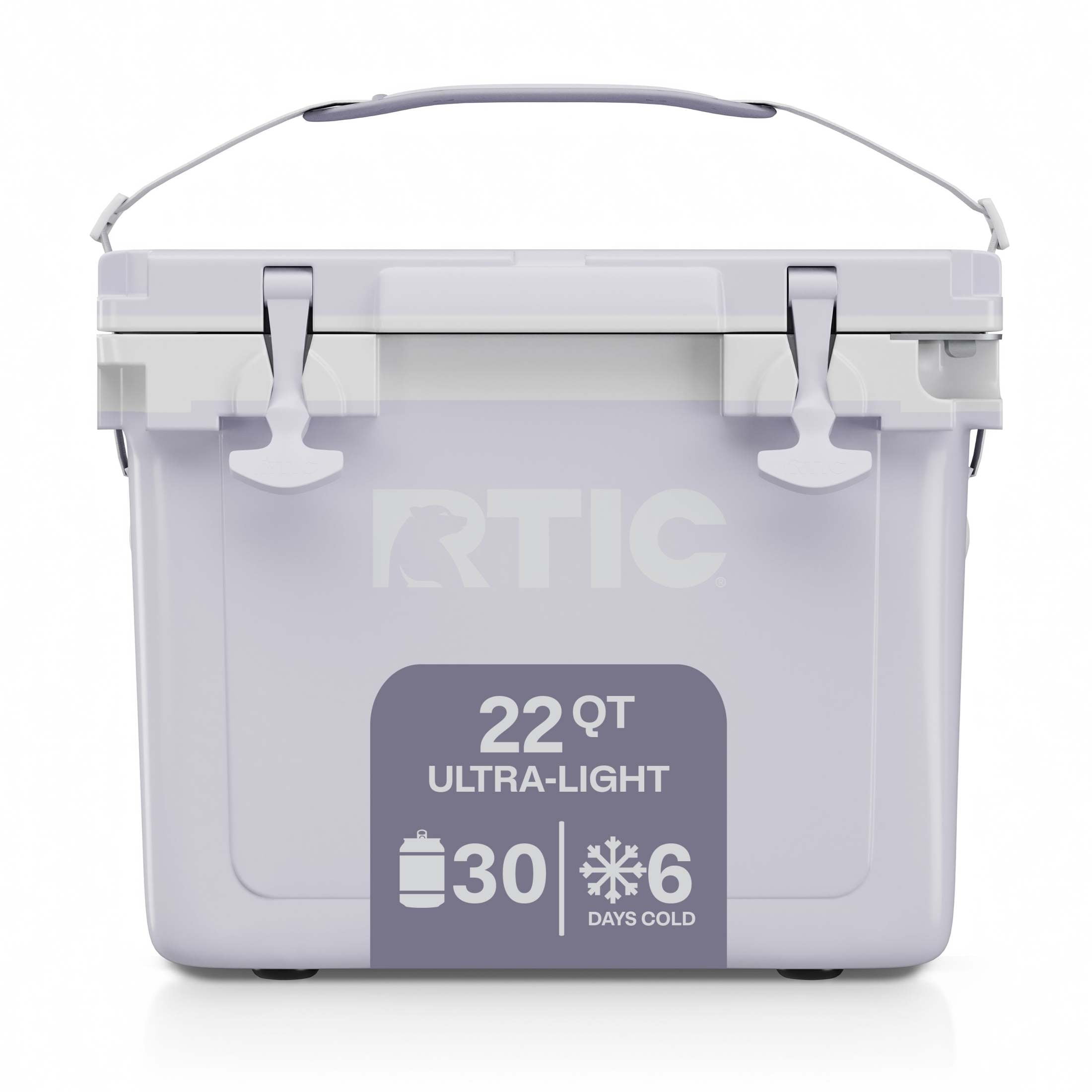 RTIC High Performance 22 QT Ultra-Light Cooler, Lilac/White, Fits