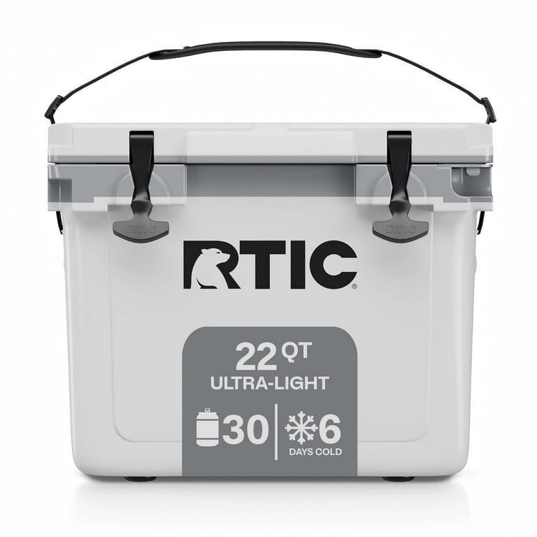 RTIC 22 QT Ultra-Light Camping Cooler, Hard-Sided, Fits 8 Bottles
