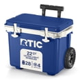 thumbnail image 1 of RTIC 22 Qt 28-Can Ultra-Light Rolling Cooler, Cobalt & White, 1 of 9