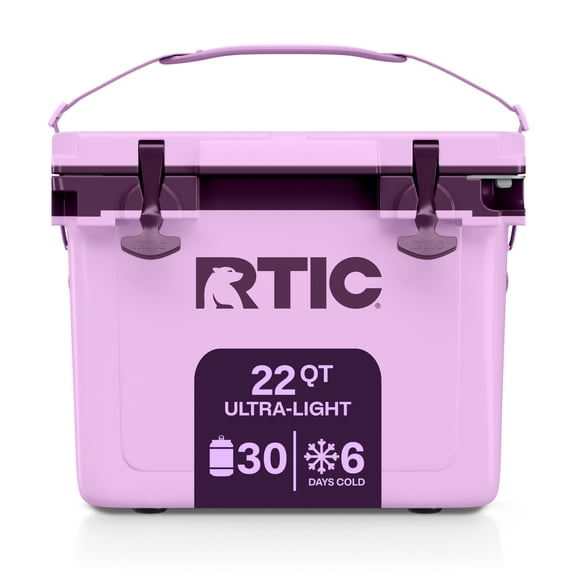 RTIC 22 Qt 30-Can Ice Chest Cooler, Lavender/Plum