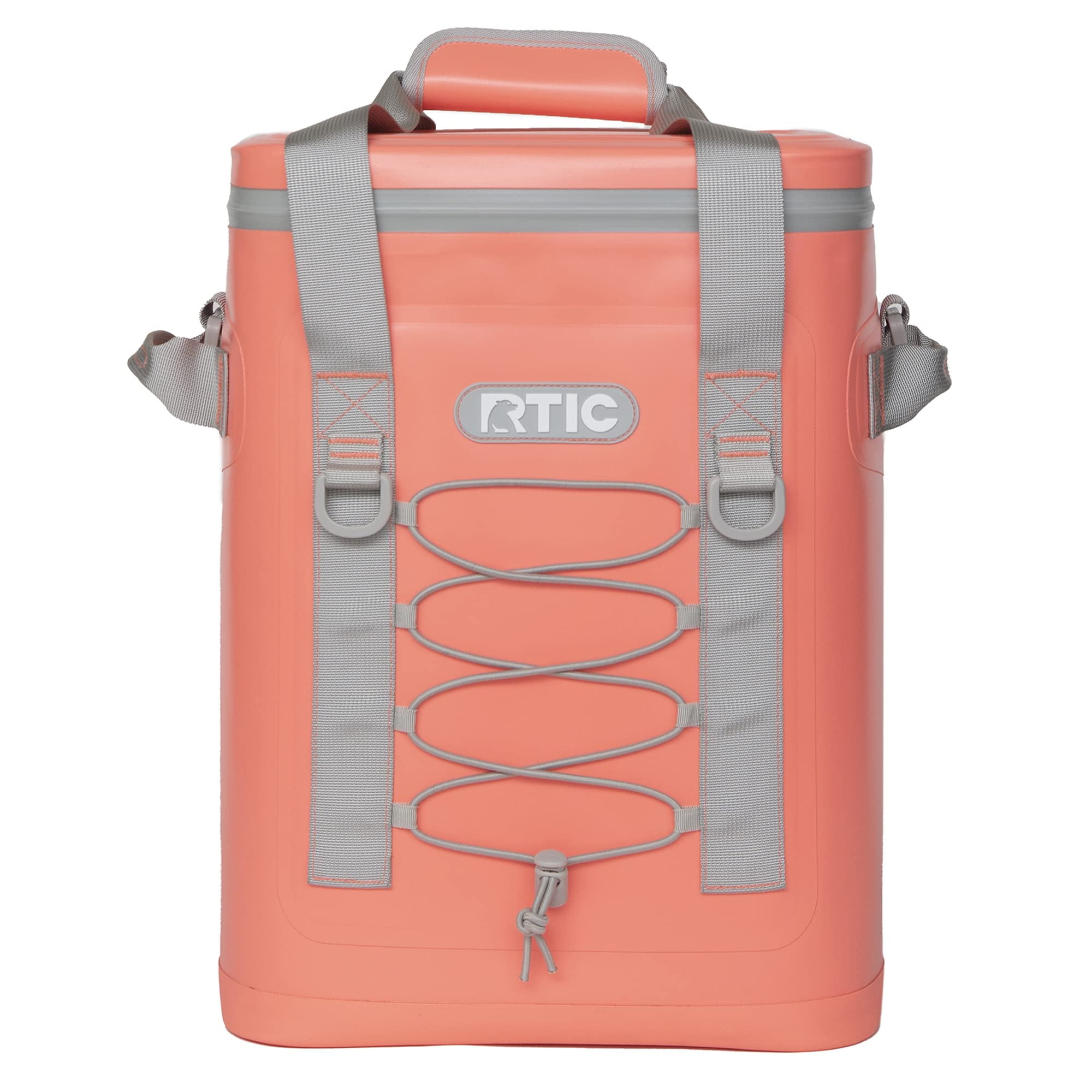 RTIC 24 Can Backpack Cooler, Leakproof Ice Chest Cooler with Waterproof  Zipper, Coral