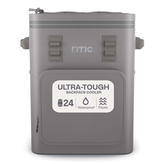 RTIC 24 Can Ultra-Tough Backpack Cooler, Leakproof, Waterproof Zipper, Graphite