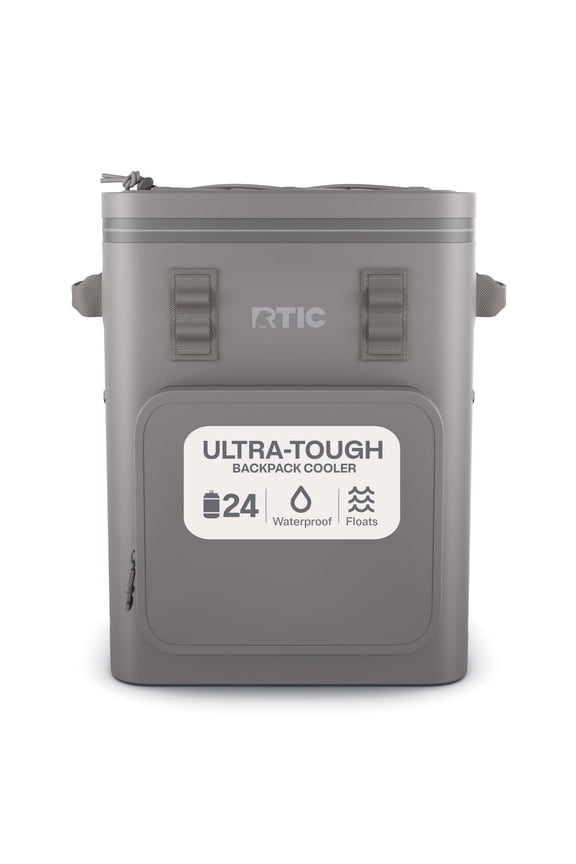 24 Can Ultra-Tough Backpack Cooler, Leakproof Cooler, Waterproof Zipper,  Graphite