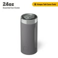thumbnail image 1 of RTIC 24 oz Stainless Steel Insulated Essential Can Cooler, Fits 24 oz Tall Cans, Graphite, 1 of 1