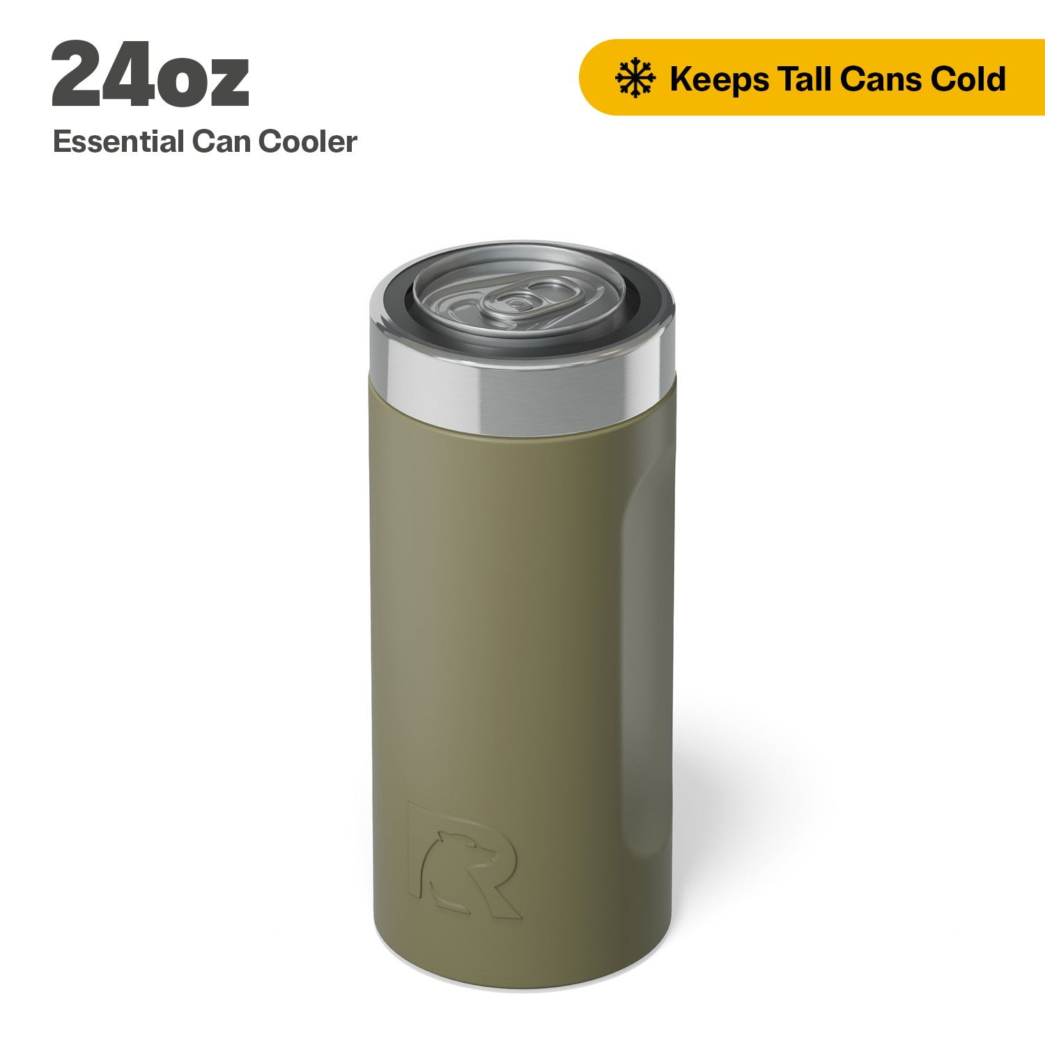 RTIC 24 oz Stainless Steel Insulated Essential Can Cooler, Fits 24