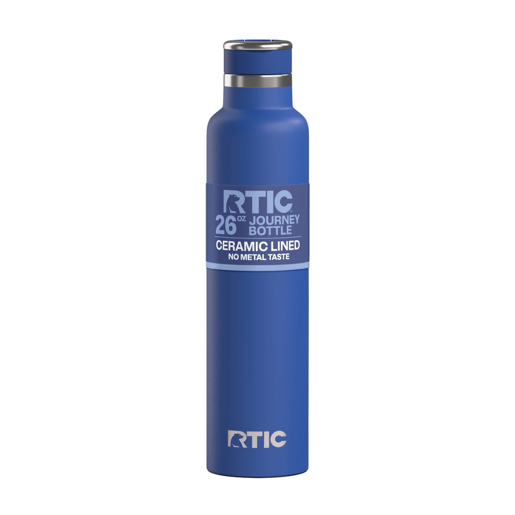 RTIC 26 oz Ceramic Lined Insulated Journey Water Bottle, Leak-Proof Lid, Cobalt