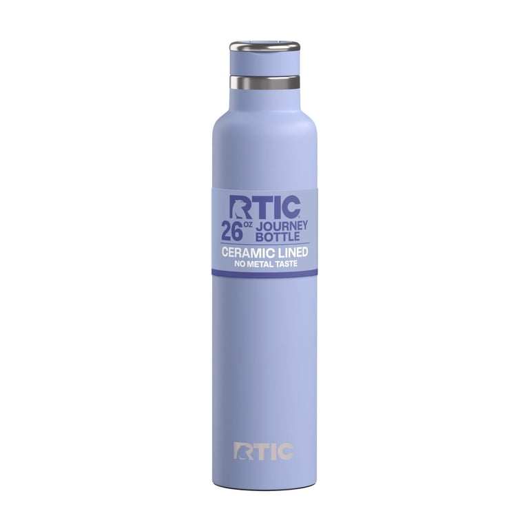 RTIC 26 oz Ceramic Lined Insulated Journey Water Bottle, Leak