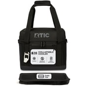 RTIC 28-Can, 27 Qt, Collapsible Soft Cooler with Bottle Opener, Black