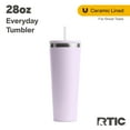thumbnail image 1 of RTIC 28 oz Ceramic Lined Everyday Tumbler, Spill-Resistant Straw Lid, Dusty Lilac, 1 of 7