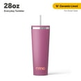 thumbnail image 1 of RTIC 28 oz Ceramic Lined Everyday Tumbler, Spill-Resistant Straw Lid, Orchid, 1 of 6