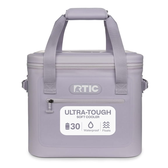 RTIC 20 Qt, Ultra-Tough Soft Cooler, Holds 30 Cans, Leakproof, Waterproof, Dusty Lilac