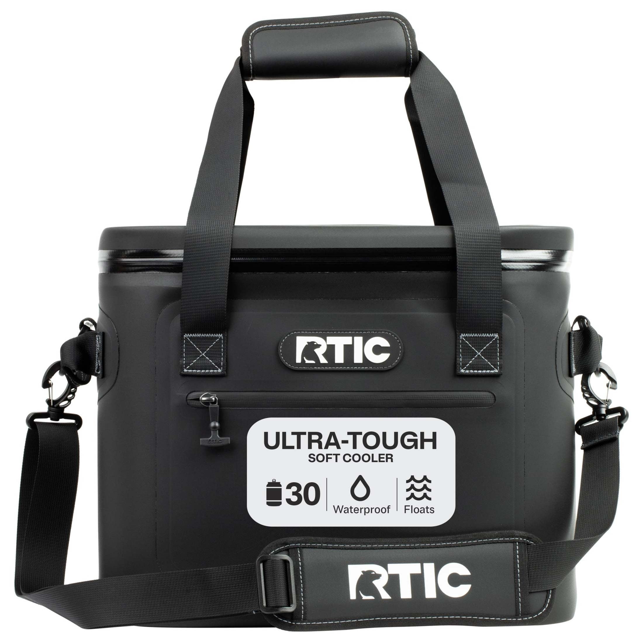 ＲＴＩＣ　ソフトクーラー30 RTIC, Soft Cooler, 30 Can, 20 Qt, Leakproof Waterproof Black