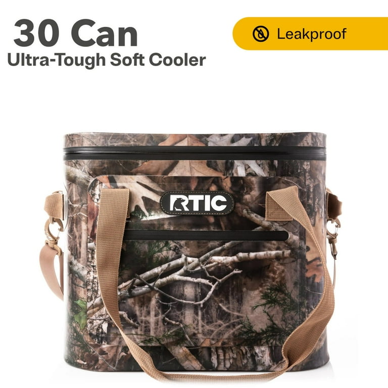 RTIC Large Insulated 30 Can Soft Pack Cooler, Leakproof Ice