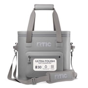 RTIC 30-Can, 20 Qt, Ultra-Tough Soft Cooler Pro, Leakproof, Waterproof, Graphite