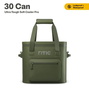 RTIC 30 Can Ultra-Tough Soft Cooler Pro, Leakproof Cooler, Waterproof Zipper, Olive