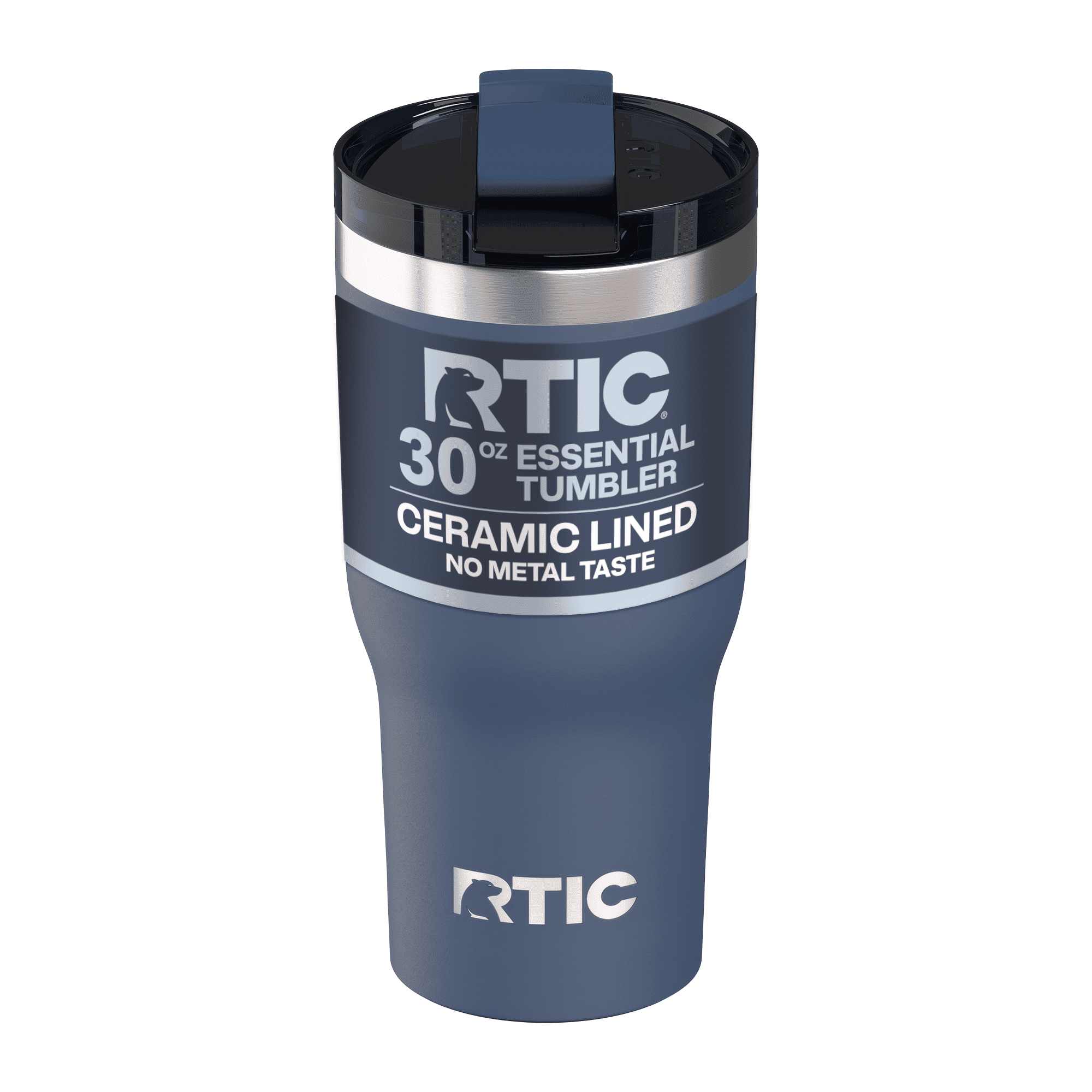RTIC 30 oz Ceramic Lined Insulated Tumbler, Leak-Resistant Lid, Double  Wall, Navy - Walmart.com