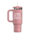 thumbnail interactive-video image 1 of RTIC 30 oz Ceramic Lined Road Trip Tumbler, Leak-Resistant Straw Lid, Dusty Rose Glitter, 1 of 10