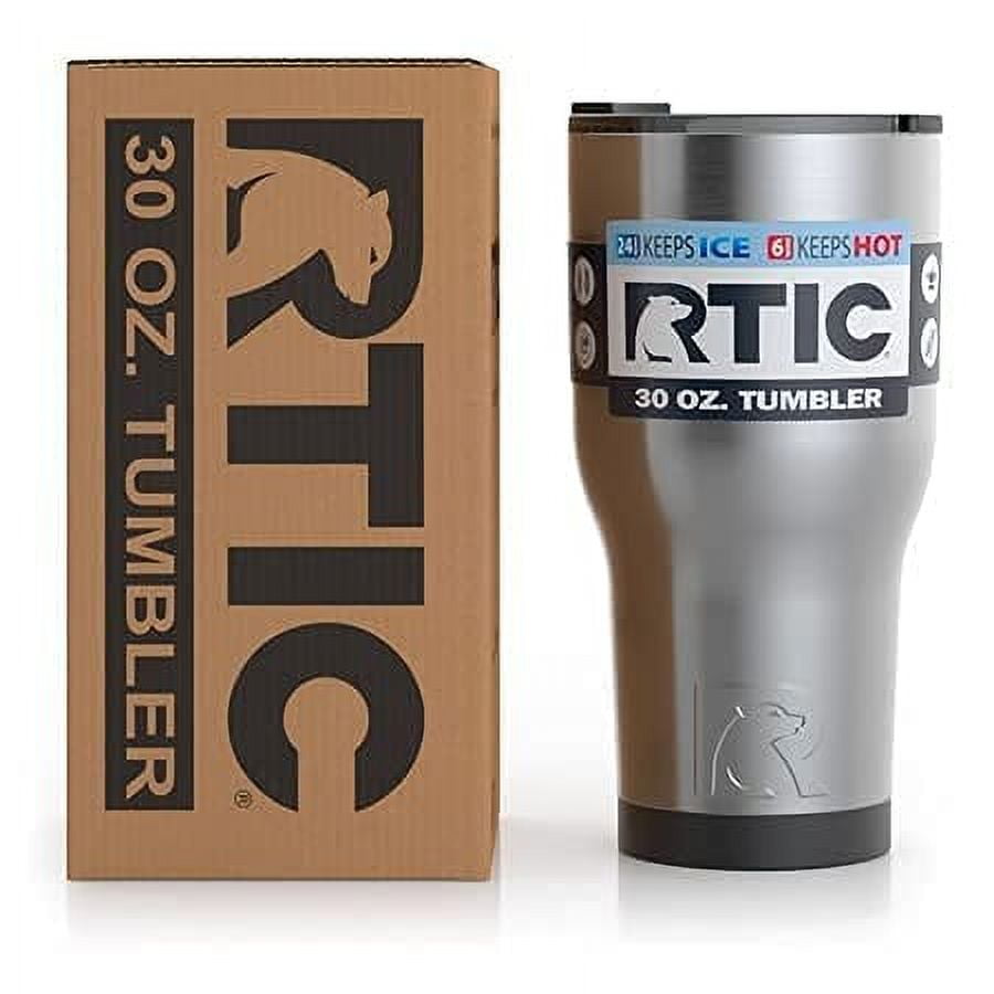 Rtic Tumbler In Acciaio Inox 30 Oz – Bianco – Bicchiere Termico Con Coperchio Paraspruzzi
