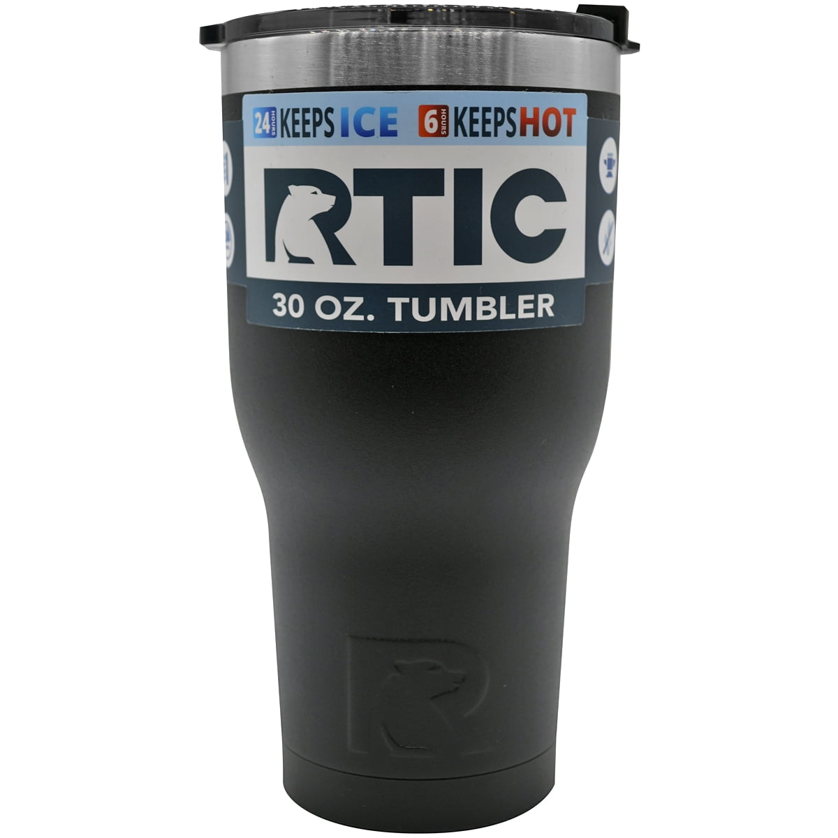 RTIC 30 oz. Vacuum Insulated Stainless Steel Tumbler - Matte Graphite, Black