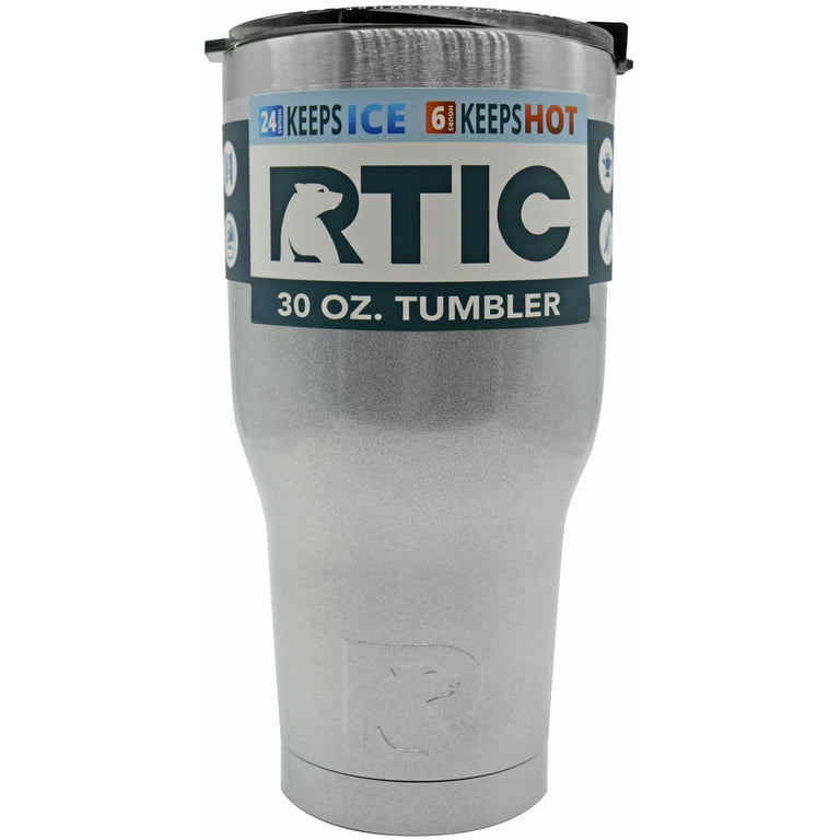 RTIC 30 oz Stainless Steel Tumbler Cup w/ Splash Proof Lid Black