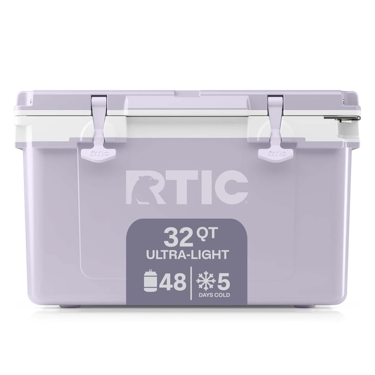RTIC 32 QT Ultra-Light Hard-Sided Cooler, Dusty Lilac, 48 Can