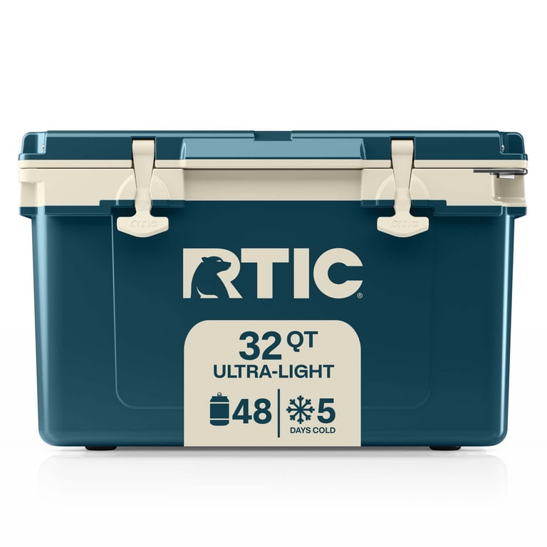 RTIC Ultra-Light 32 Qt Hard-Sided Ice Chest Cooler, Fits 48 Cans
