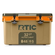 RTIC Ultra-Light 32 Qt Hard-Sided Ice Chest Cooler, Fits 48 Cans, Trailblazer