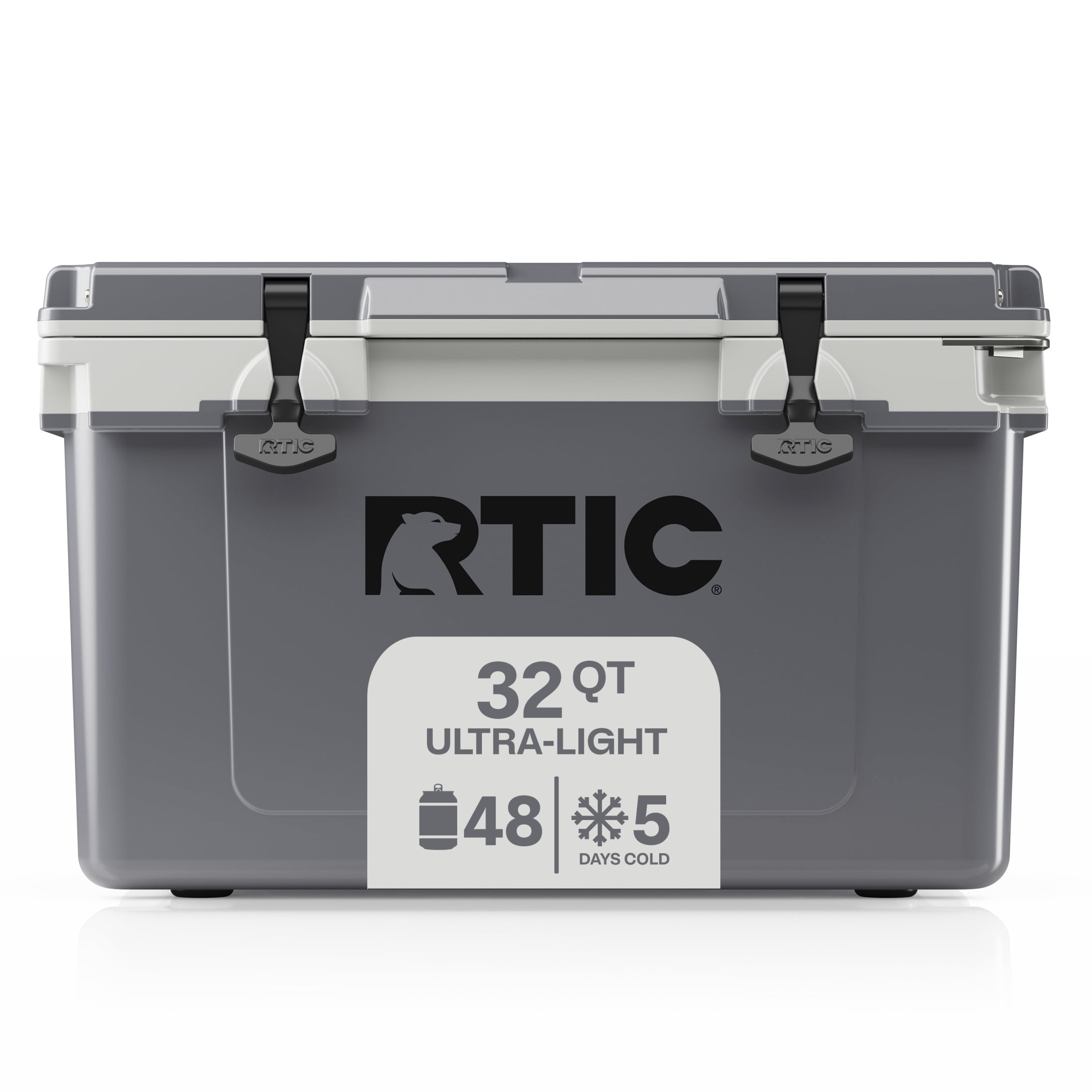 RTIC 32 Qt 48-Can Ultra-Light Ice Chest Cooler, Grey