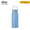 thumbnail image 1 of RTIC 32 oz Ceramic Lined Insulated Outback Water Bottle, Leak Resistant, Denim, 1 of 7